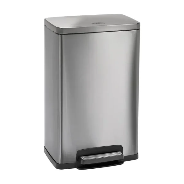 13 Gal. Step Can Rectangle Shape – Stainless Steel