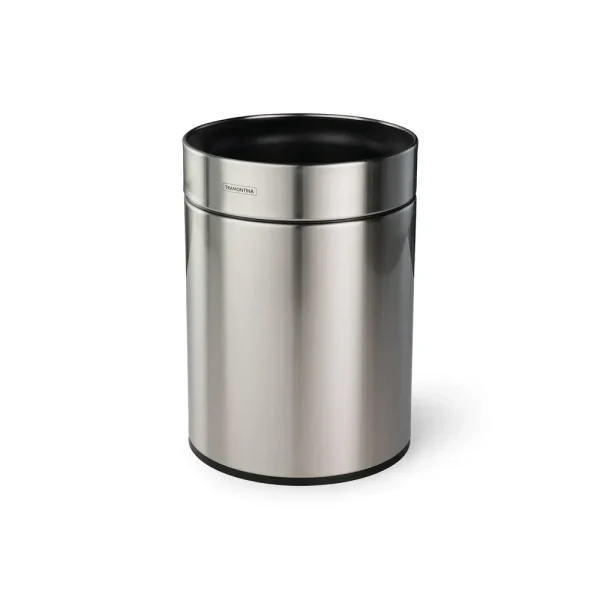 2.38 Gallon Stainless Steel Round Open Top Bin