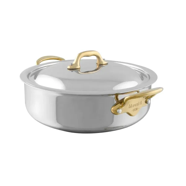 5-Ply Rondeau With Curved Lid, Brass Handles