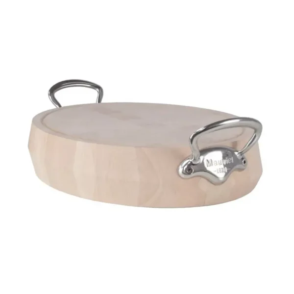 Savoir Vivre Chopping Block With Cast Stainless Steel Handles
