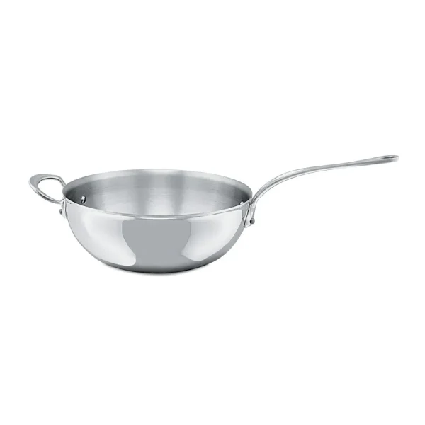 5-Ply Chef Pan With Helper Handle, Cast Stainless Steel Handle, 5.5-Qt