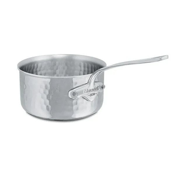 Hammered Sauce Pan With Cast Stainless Steel Handle