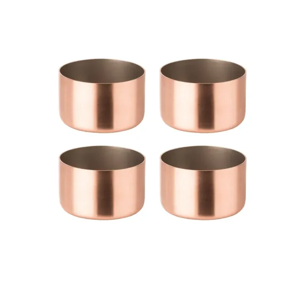 Copper 4-Piece Souffle Mold Set
