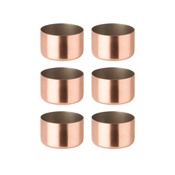Copper 6-Piece Souffle Mold Set