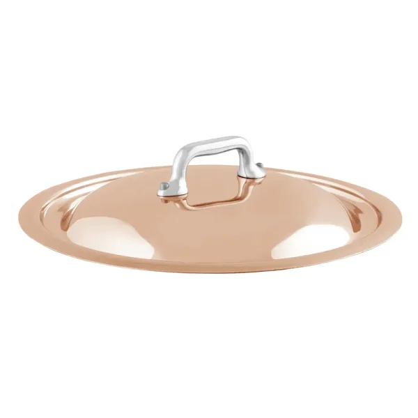 Copper Curved Lid With Cast Stainless Steel Handle