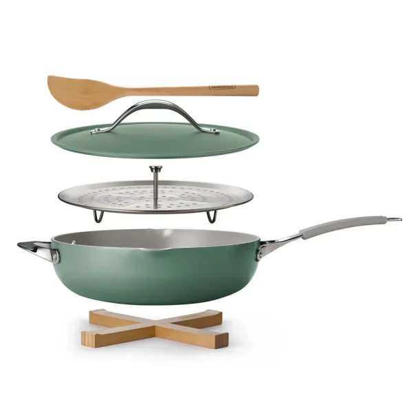 All in One Plus Pan, 5 Quart Ceramic Non Stick