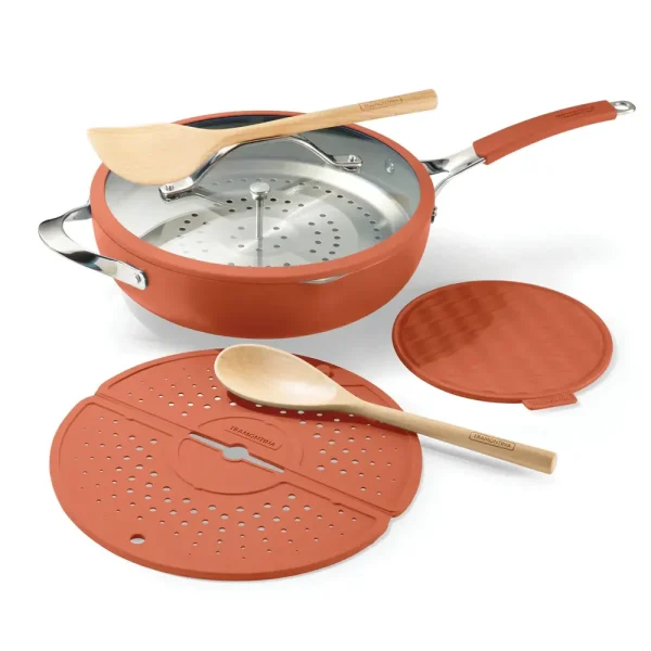Vue All-in-One Plus Pan, Ceramic Nonstick, 7-Piece Set