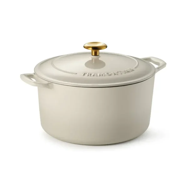Bestow 6.5 Quart Enameled Cast-Iron  Covered Round Dutch Oven