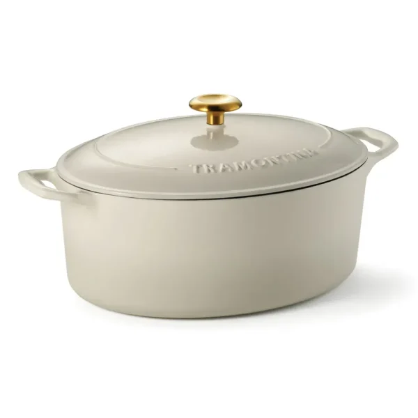 Bestow 7 Quart Enameled Cast-Iron Oval Dutch Oven