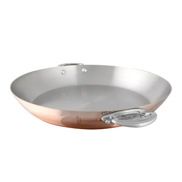 Round Pan With Cast Stainless Steel Handles