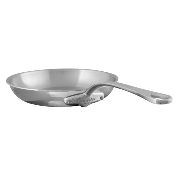Hammered 5-Ply Frying Pan With Cast Stainless Steel Handles