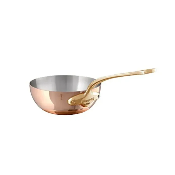 Copper Chef Pan With Brass Handle