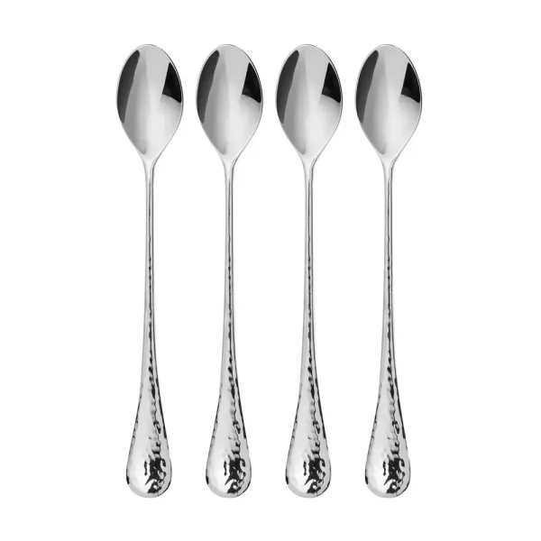 Bright Long Handled Spoon, Set of 4