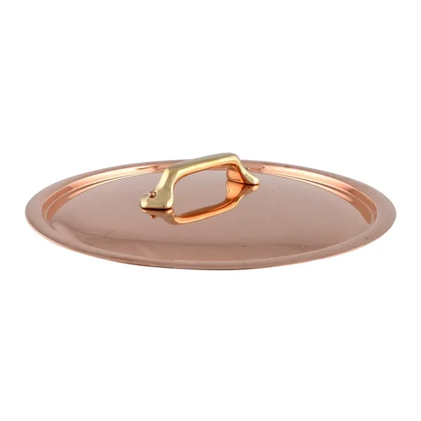 Copper Curved Lid With Brass Handle