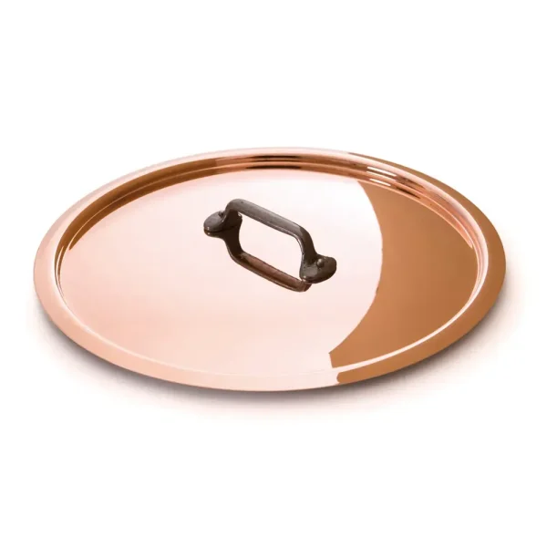 Copper Curved Lid With Cast Iron Handle