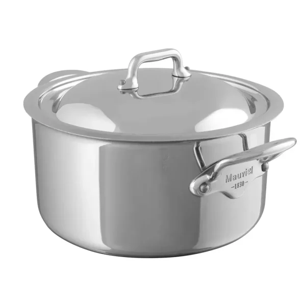 5-Ply Stewpan With Lid, Cast Stainless Steel Handles