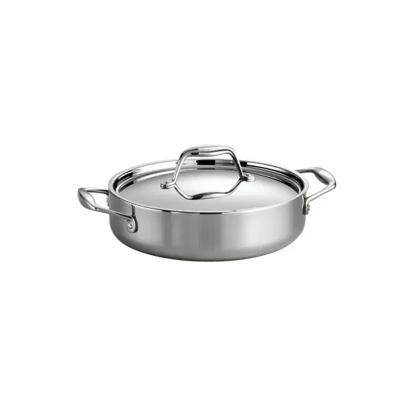 Signature 3 Quart Tri-Ply Clad Stainless Steel Covered Braiser