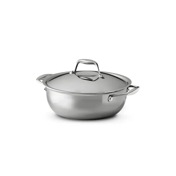 Signature 4 Quart Tri-Ply Clad Stainless Steel Covered Universal Pan