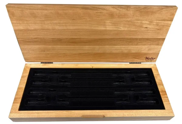 NEW DESIGN – Steak Knife Wood Chest for 5″ Steak Knives, Set of 8 (Empty)