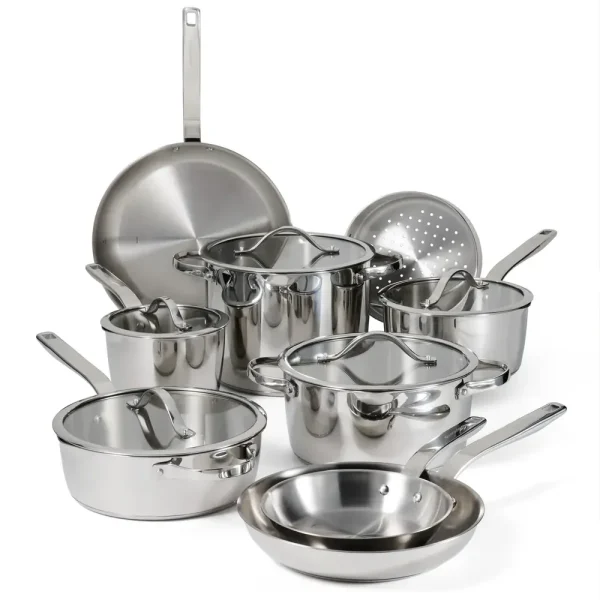 Tempo Tri-Ply Base Stainless Steel Cookware Set