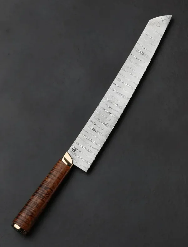Turquoise Koa Bread Knife 285mm
