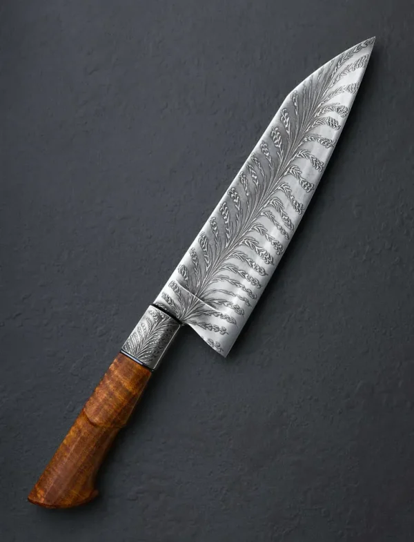 Koa Arboreal Feathered Chef 208mm