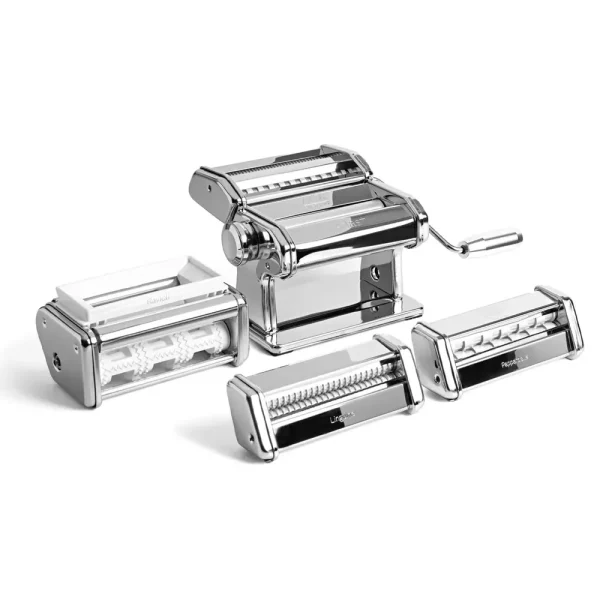 Manual Pasta Maker Set with Three Attachments