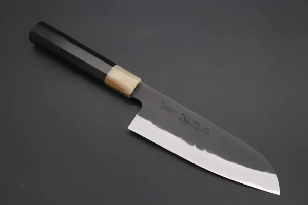 White Steel No.1 Kurouchi Wa Santoku Knife 170mm (6.6 Inch)