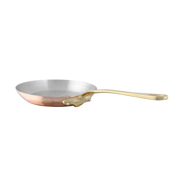 Copper Frying Pan With Brass Handle