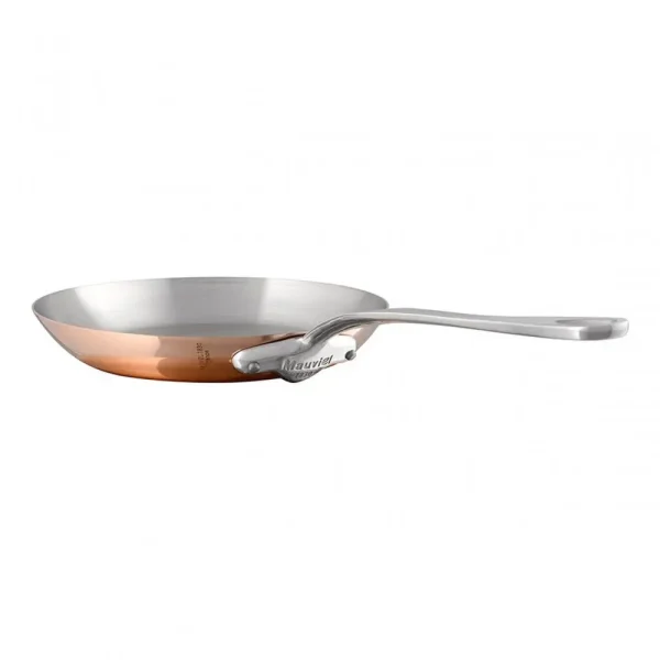 Copper Frying Pan With Cast Stainless Steel Handle