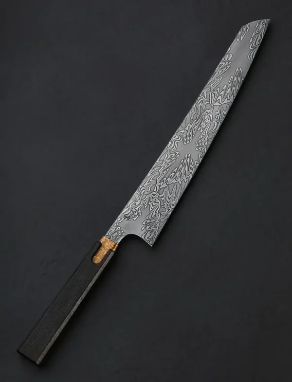 Bronze Sunburst Damascus Slicer 275mm