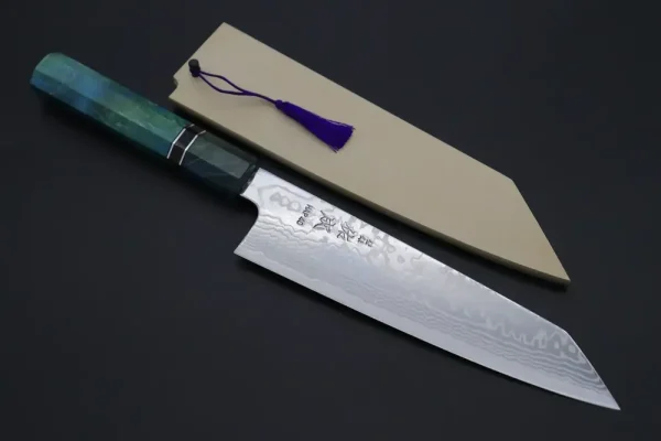 HAP-40 Nickel Damascus Kiritsuke Knife 210mm (8.2 inch,)
