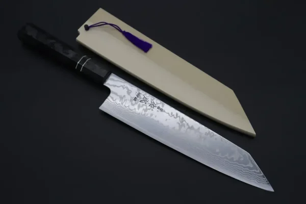 HAP-40 Nickel Damascus Kiritsuke Knife 240mm (9.4 inch,)