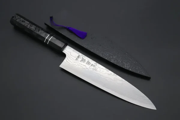 HAP-40 Nickel Damascus Wa Gyuto Knife 210mm (8.2 inch,)